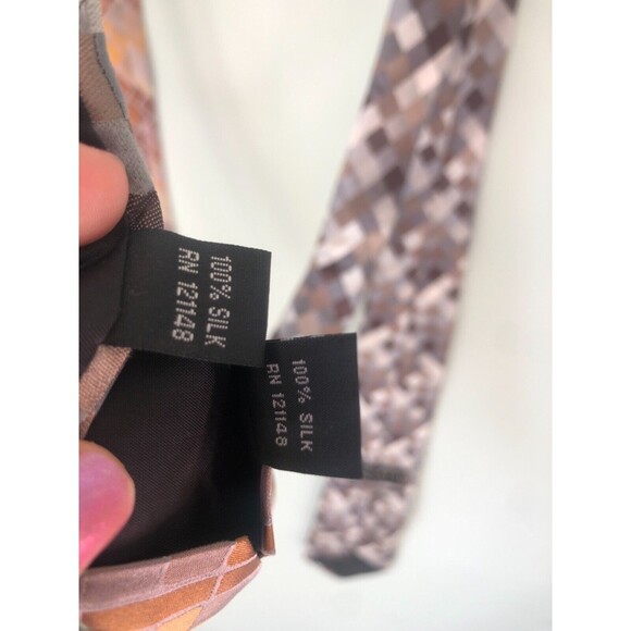 Bugatti Men's Tie Bundle Lot Tan Gray Brown - Picture 4 of 5